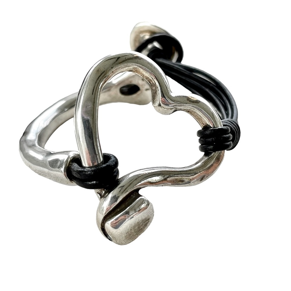 UNO de 50 Tramar silver plated bracelet heart